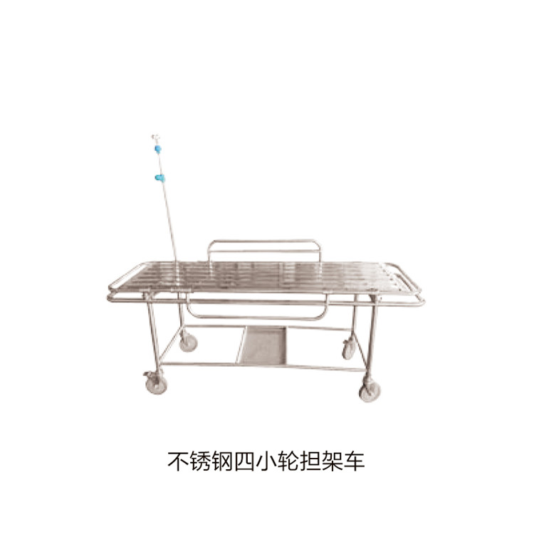 不銹鋼四小輪擔(dān)架車